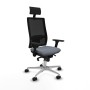 Chaise de Bureau avec Appui-tête Piqueras y Crespo 3D086N1 Gris