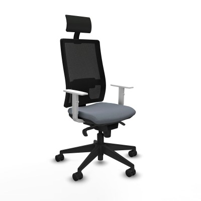 Chaise de Bureau avec Appui-tête Piqueras y Crespo 4B066N1 Gris