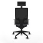 Chaise de Bureau avec Appui-tête Piqueras y Crespo 4B066N1 Gris