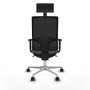 Chaise de Bureau avec Appui-tête Piqueras y Crespo 1D086N1 Gris