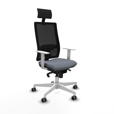 Chaise de Bureau avec Appui-tête Piqueras y Crespo 4B026G1 Gris
