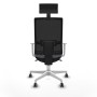 Chaise de Bureau avec Appui-tête Piqueras y Crespo 4B026G1 Gris