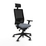 Chaise de Bureau avec Appui-tête Piqueras y Crespo 3D066G1 Gris