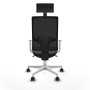 Chaise de Bureau avec Appui-tête Piqueras y Crespo 4B026N1 Gris