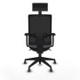 Chaise de Bureau avec Appui-tête Piqueras y Crespo 2D066G1 Gris