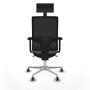 Office Chair with Headrest Piqueras y Crespo 2D086G1 Grey