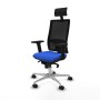 Chaise de Bureau avec Appui-tête Piqueras y Crespo 2D086N1 Bleu