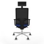 Chaise de Bureau avec Appui-tête Piqueras y Crespo 1D026G1 Bleu