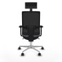 Chaise de Bureau avec Appui-tête Piqueras y Crespo 2D086N1 Gris