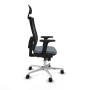 Chaise de Bureau avec Appui-tête Piqueras y Crespo 2D086N1 Gris