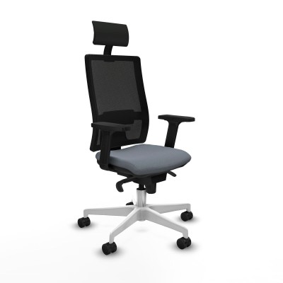 Chaise de Bureau avec Appui-tête Piqueras y Crespo 2D026N1 Gris
