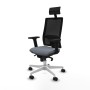 Chaise de Bureau avec Appui-tête Piqueras y Crespo 2D026N1 Gris