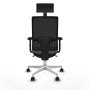 Chaise de Bureau avec Appui-tête Piqueras y Crespo 2D026N1 Gris