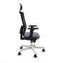 Chaise de Bureau avec Appui-tête Piqueras y Crespo 2D026N1 Gris