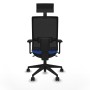 Office Chair with Headrest Piqueras y Crespo 3D066N1 Blue
