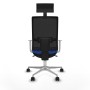 Office Chair with Headrest Piqueras y Crespo 4B086N1 Blue