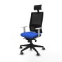 Office Chair with Headrest Piqueras y Crespo 4B066G1 Blue