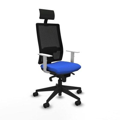 Chaise de Bureau avec Appui-tête Piqueras y Crespo 4B066N1 Bleu