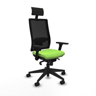 Office Chair with Headrest Piqueras y Crespo 3D066N1 Pistachio