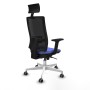 Chaise de Bureau avec Appui-tête Piqueras y Crespo 2D026G1 Bleu clair