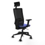 Office Chair with Headrest Piqueras y Crespo 2D066N1 Light Blue