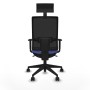 Office Chair with Headrest Piqueras y Crespo 1D066N1 Light Blue