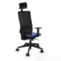 Office Chair with Headrest Piqueras y Crespo 1D066N1 Light Blue