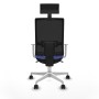 Office Chair with Headrest Piqueras y Crespo 4B026N1 Light Blue