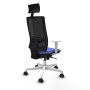 Office Chair with Headrest Piqueras y Crespo 4B026N1 Light Blue
