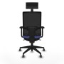 Office Chair with Headrest Piqueras y Crespo 2D066G1 Light Blue