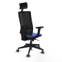 Office Chair with Headrest Piqueras y Crespo 2D066G1 Light Blue