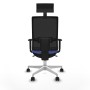 Office Chair with Headrest Piqueras y Crespo 1D026N1 Light Blue