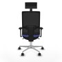 Office Chair with Headrest Piqueras y Crespo 3D086N1 Light Blue