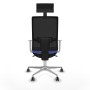 Office Chair with Headrest Piqueras y Crespo 4B086G1 Light Blue