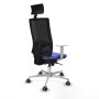 Office Chair with Headrest Piqueras y Crespo 4B086G1 Light Blue