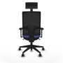 Office Chair with Headrest Piqueras y Crespo 3D066N1 Light Blue