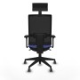 Office Chair with Headrest Piqueras y Crespo 3D066G1 Light Blue