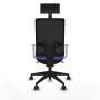 Office Chair with Headrest Piqueras y Crespo 4B066N1 Light Blue