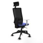 Office Chair with Headrest Piqueras y Crespo 4B066N1 Light Blue