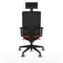Office Chair with Headrest Piqueras y Crespo 1D066G1 Dark Orange