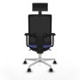 Office Chair with Headrest Piqueras y Crespo 2D026N1 Light Blue