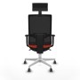 Office Chair with Headrest Piqueras y Crespo 1D026G1 Dark Orange