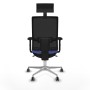 Office Chair with Headrest Piqueras y Crespo 2D086G1 Light Blue