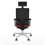 Office Chair with Headrest Piqueras y Crespo 2D026G1 Dark Orange
