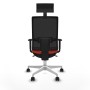 Office Chair with Headrest Piqueras y Crespo 1D026N1 Dark Orange