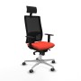 Chaise de Bureau avec Appui-tête Piqueras y Crespo 1D086G1 Orange Foncé