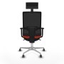 Office Chair with Headrest Piqueras y Crespo 1D086G1 Dark Orange