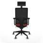 Chaise de Bureau avec Appui-tête Piqueras y Crespo 2D066G1 Orange Foncé