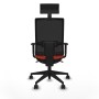 Office Chair with Headrest Piqueras y Crespo 1D066N1 Dark Orange