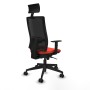 Office Chair with Headrest Piqueras y Crespo 1D066N1 Dark Orange